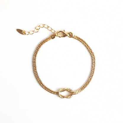 Pulsera Silver Gold Knot