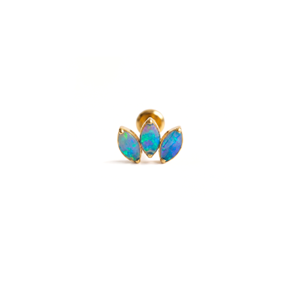 PIERCING OPALO AZUL