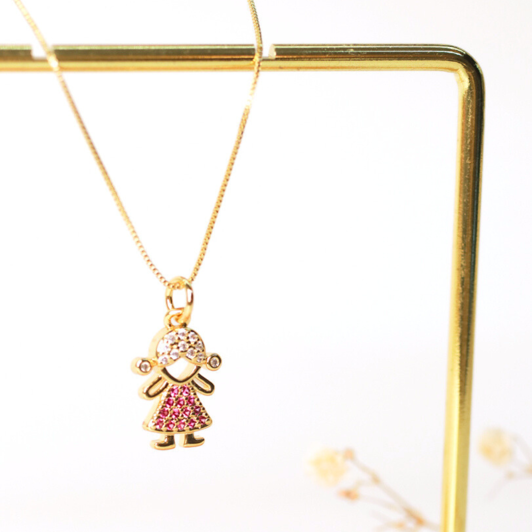 Collar Rosa Girl