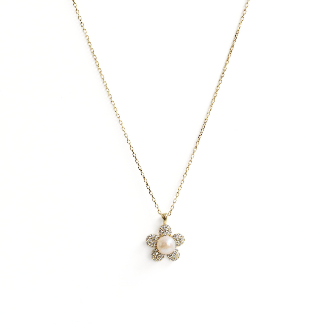 Collar Silver Gold Floralis