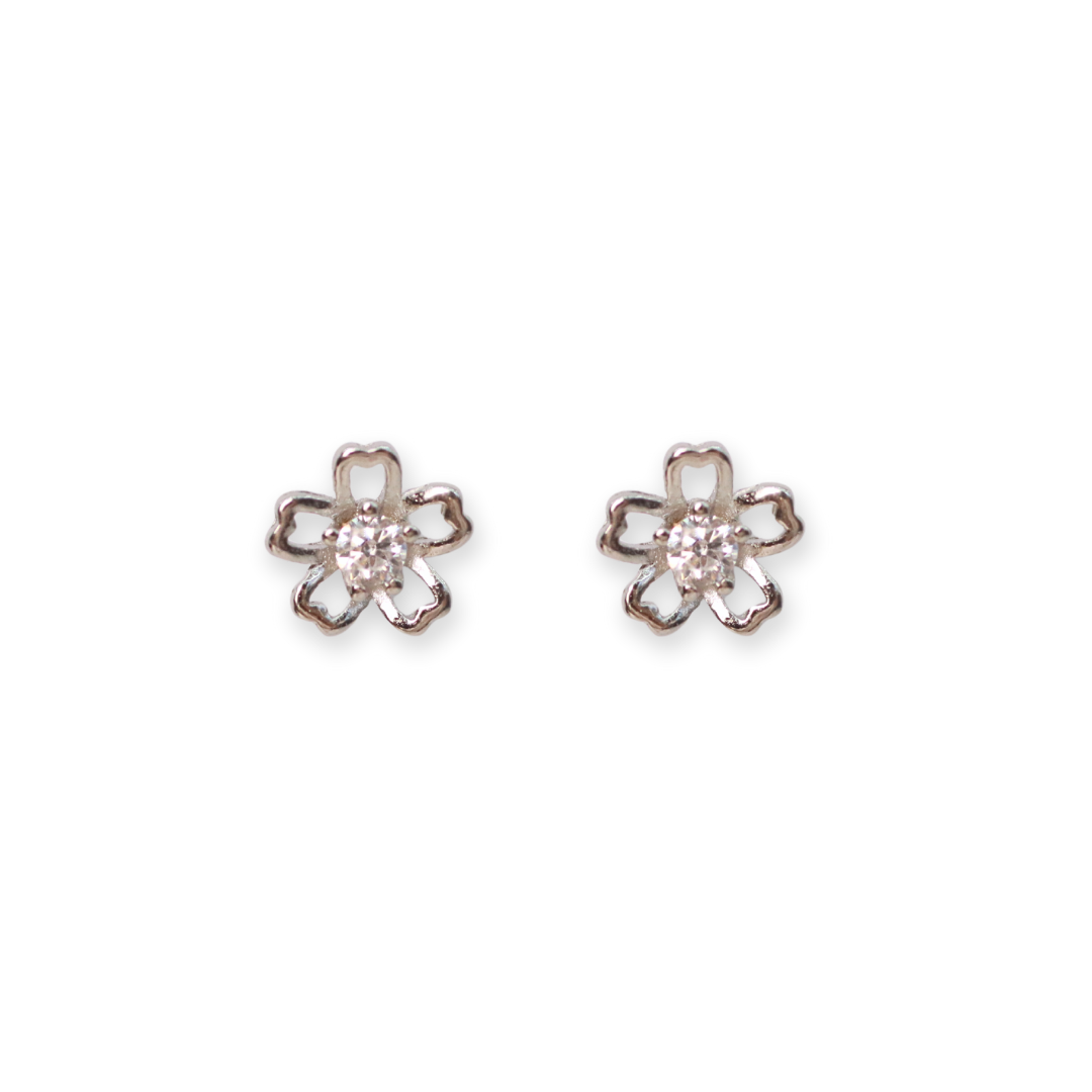 Arete Mini Flor Silver