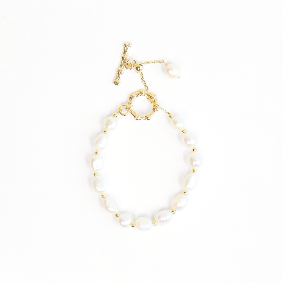 Pulsera golden pearl