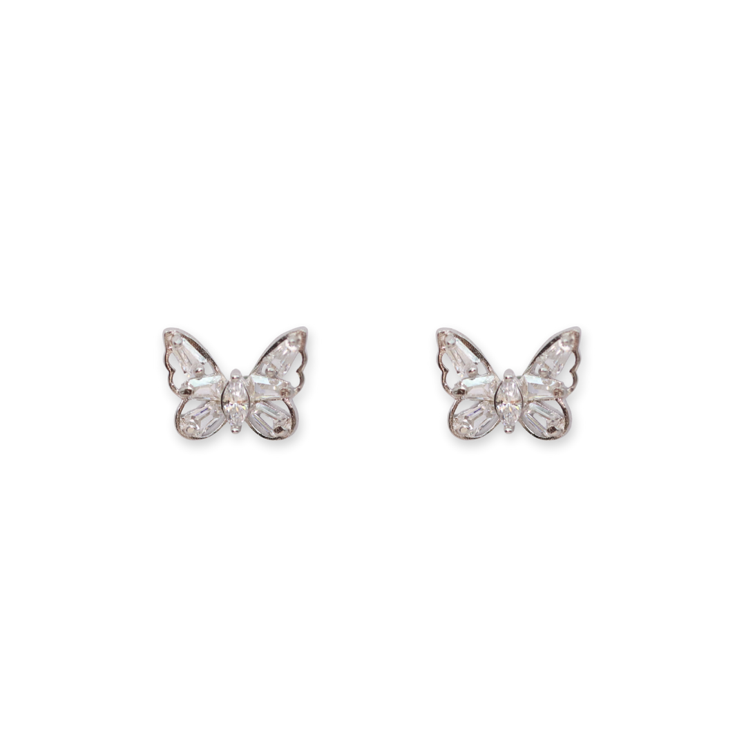 Arete Mariposa Fugaz Silver