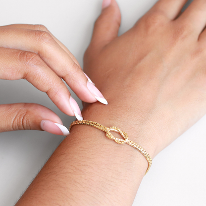 Pulsera Silver Gold Knot