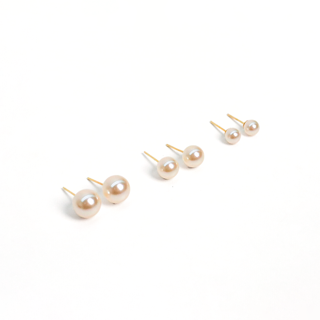 Aretes Silver Gold	Perla