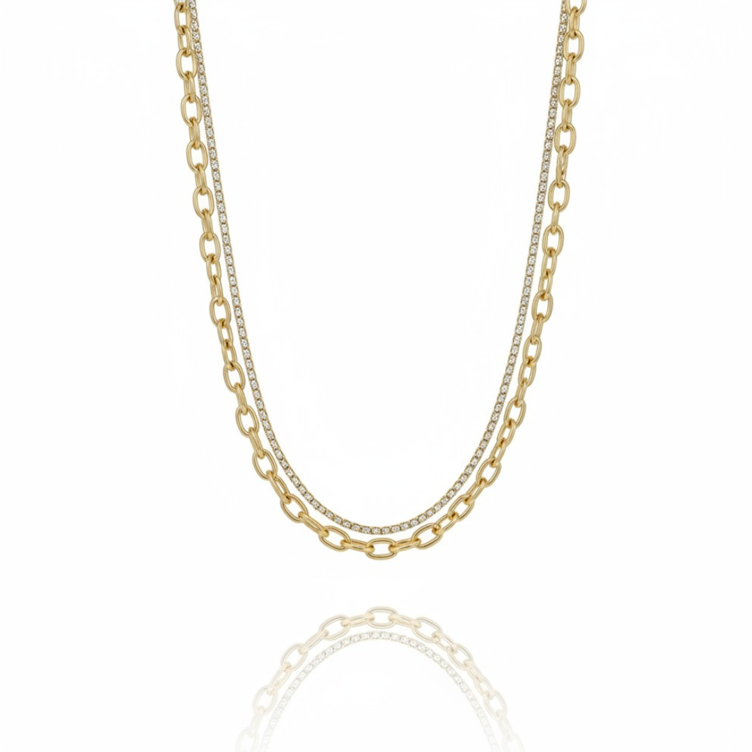 Collar Doble Brilli