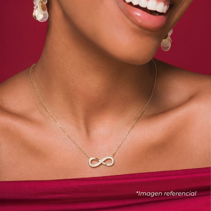 Collar silver gold forever