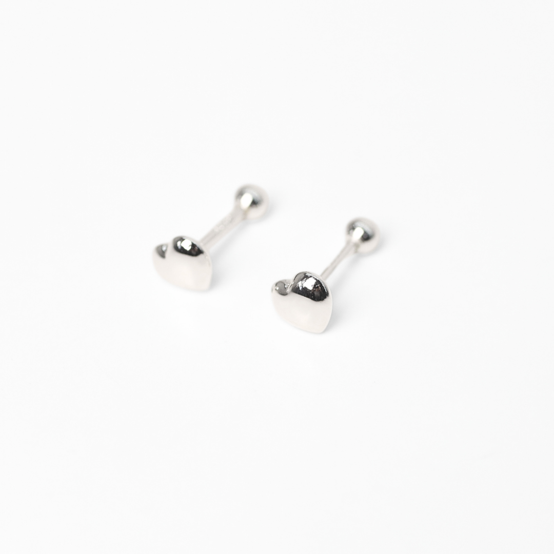 Arete bebé silver latido