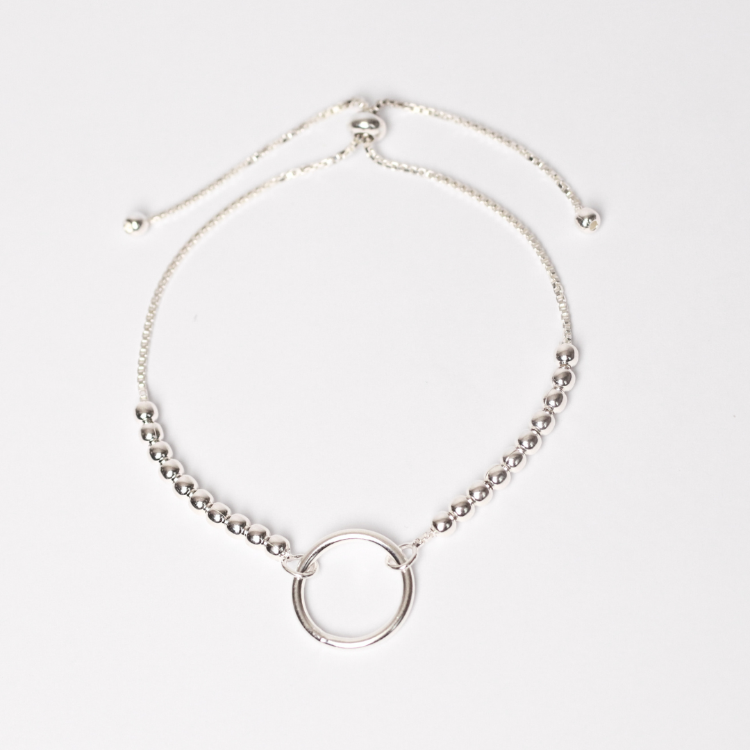 Pulsera de Plata Circulo de la vida