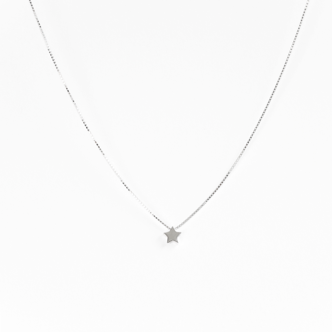 Collar silver mini estrella