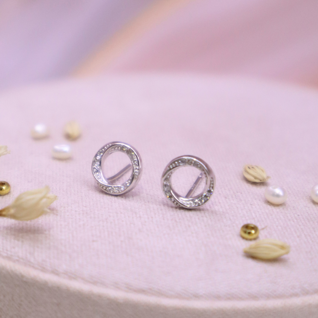 ARETES - FINO PLATEADO