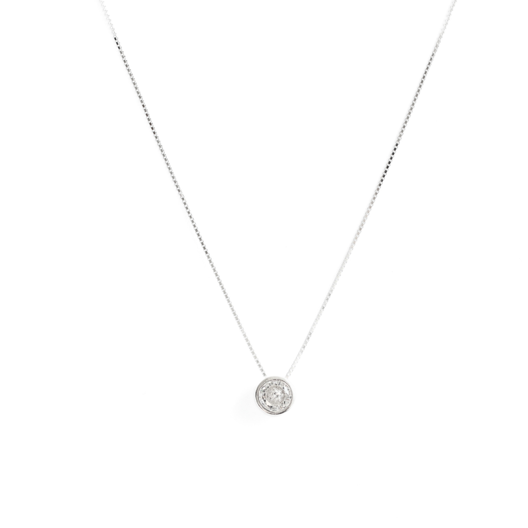 Collar silver punto de luz