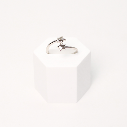Anillo Estrella Doble Silver