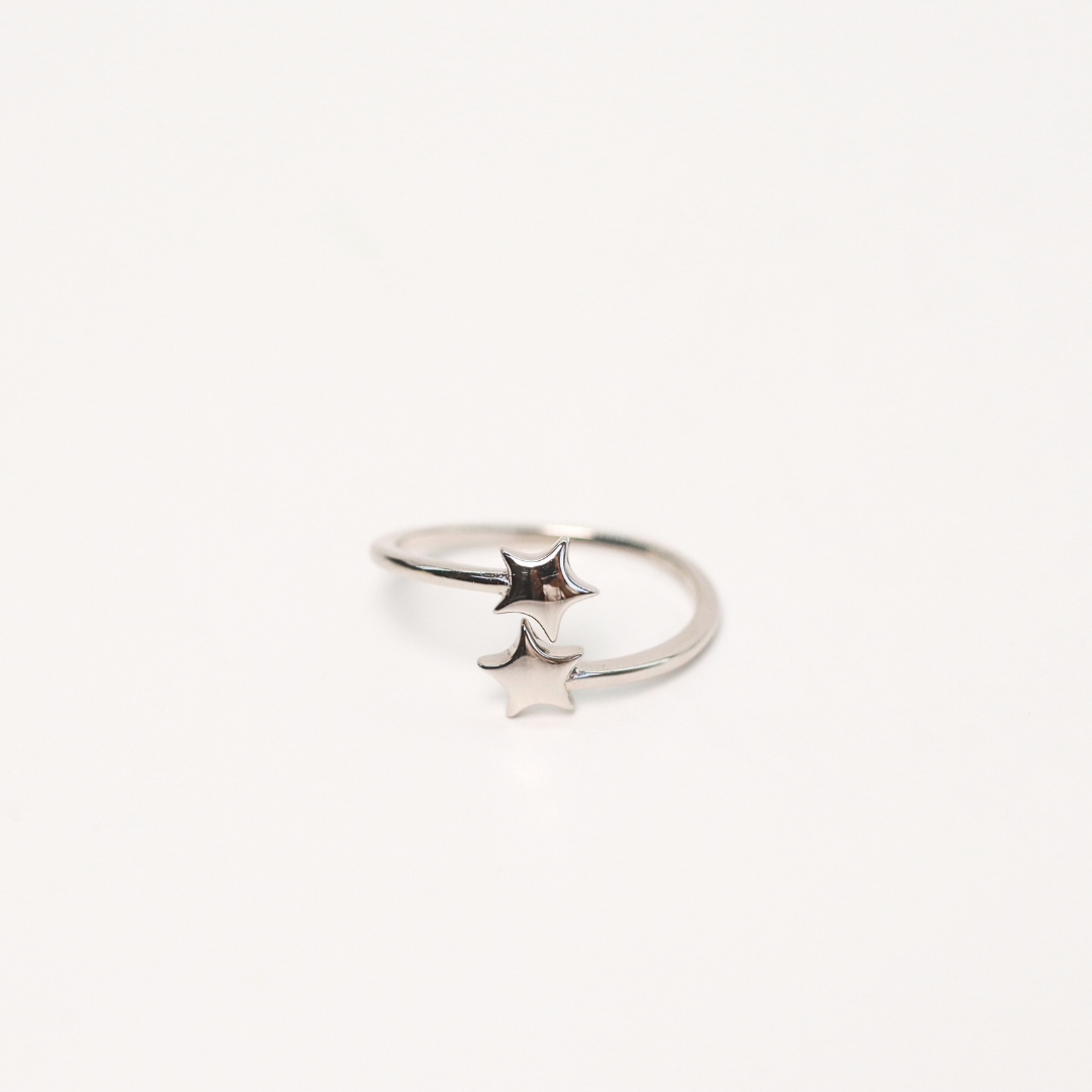 Anillo Estrella Doble Silver