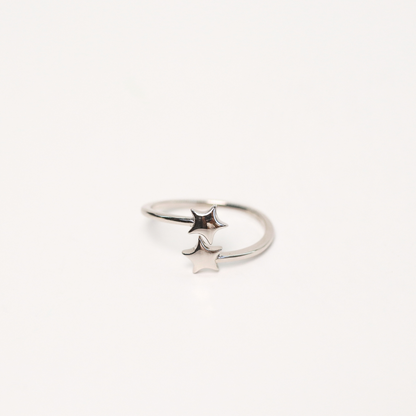 Anillo Estrella Doble Silver