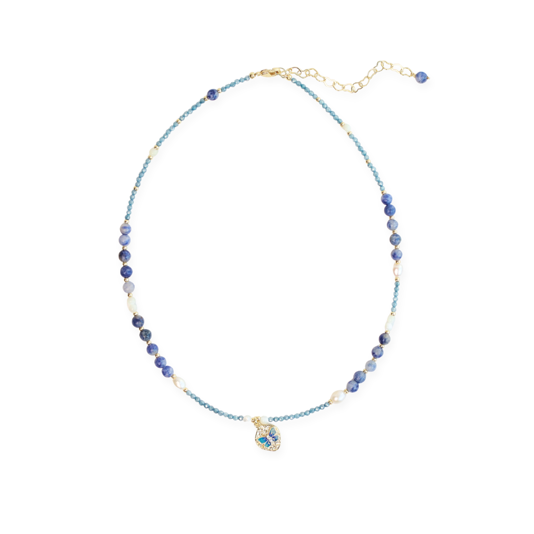 Collar Mariposa Azul