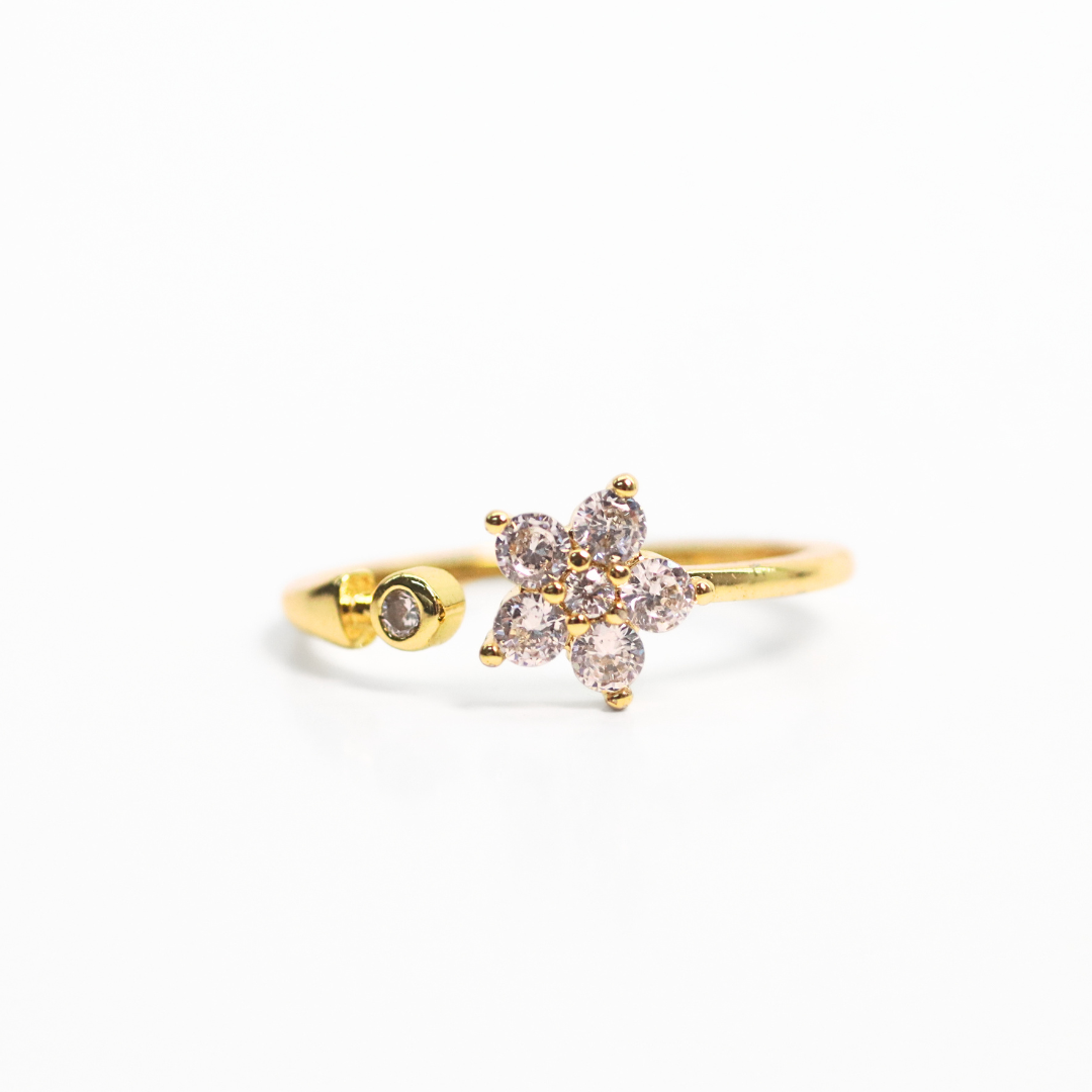 Anillo Flor Brillosa