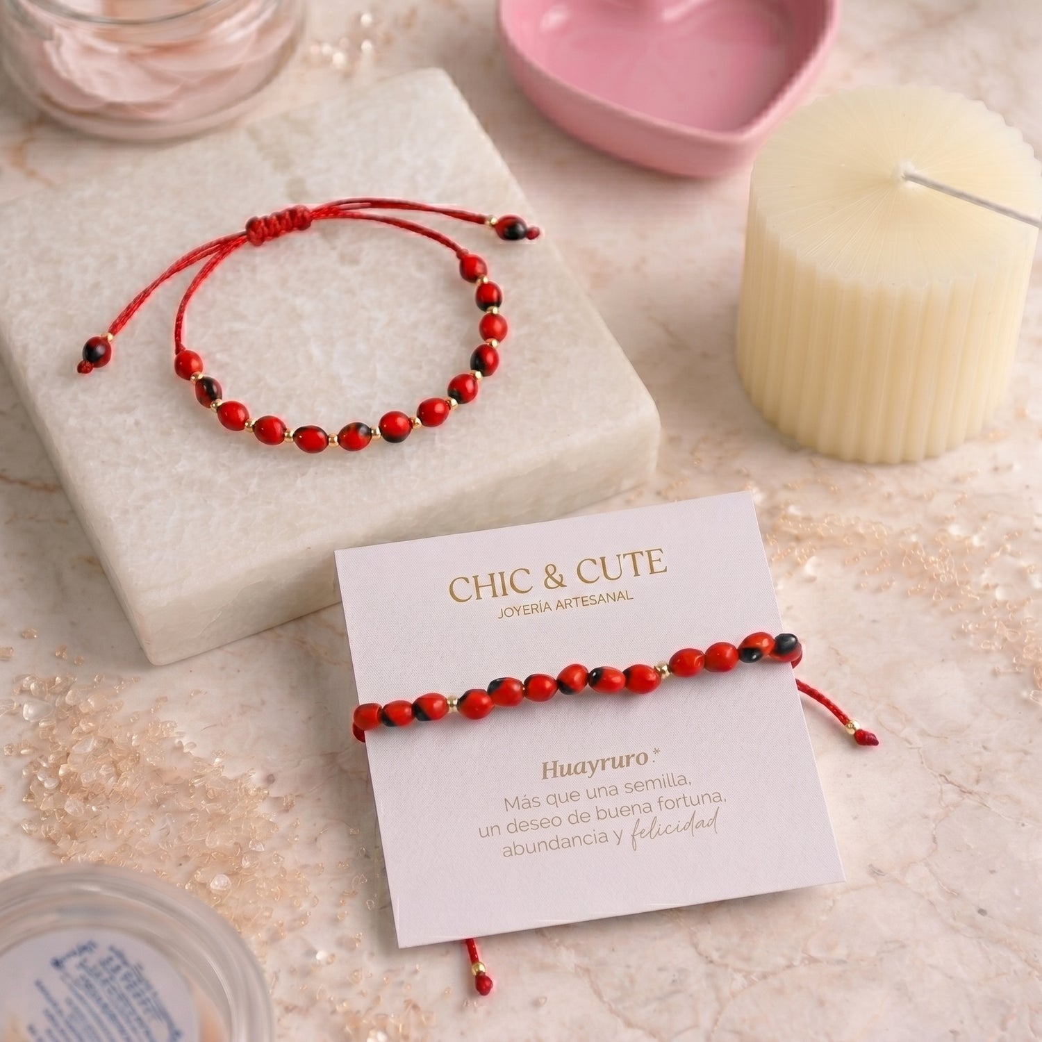 Pulsera Huayruro Hilo