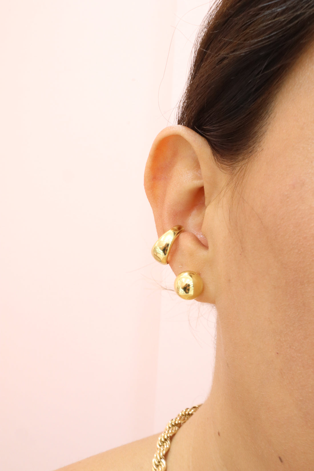 EAR CUFF - ORO LISO