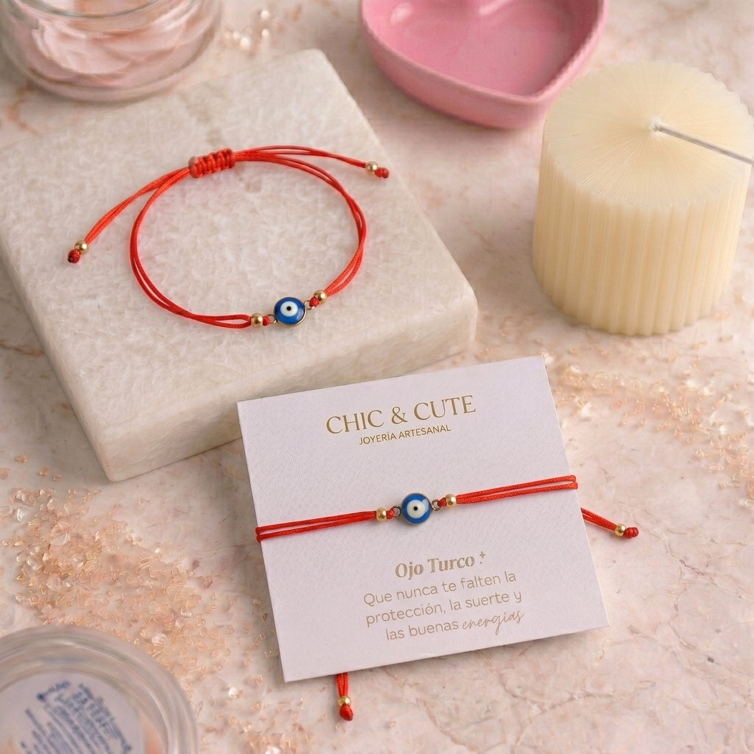Pulsera Doble Hilo Ojo Turco