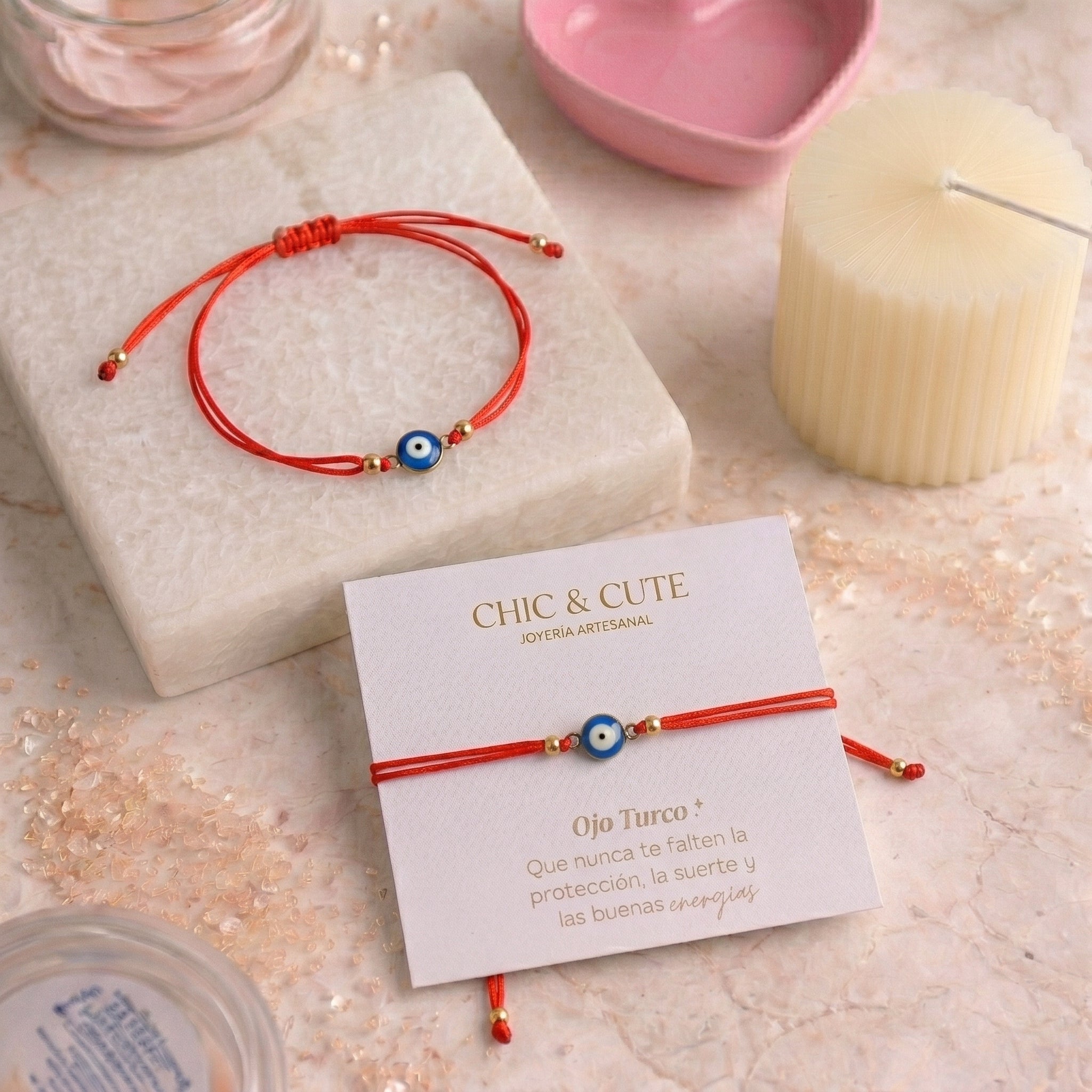 Pulsera Doble Hilo Ojo Turco