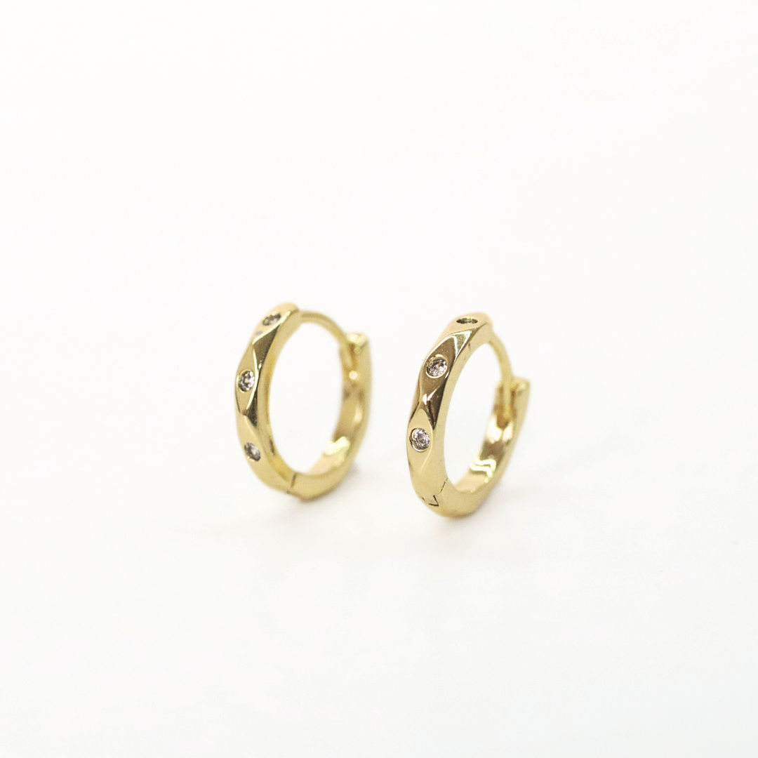 argollas doradas chicas