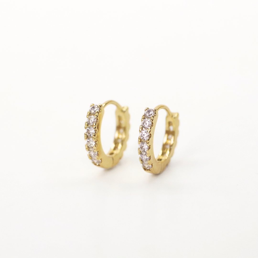 argollas minis con diamantes