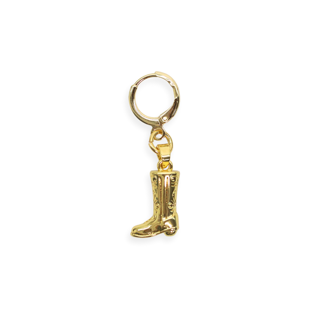 charm en forma de bota vaquera