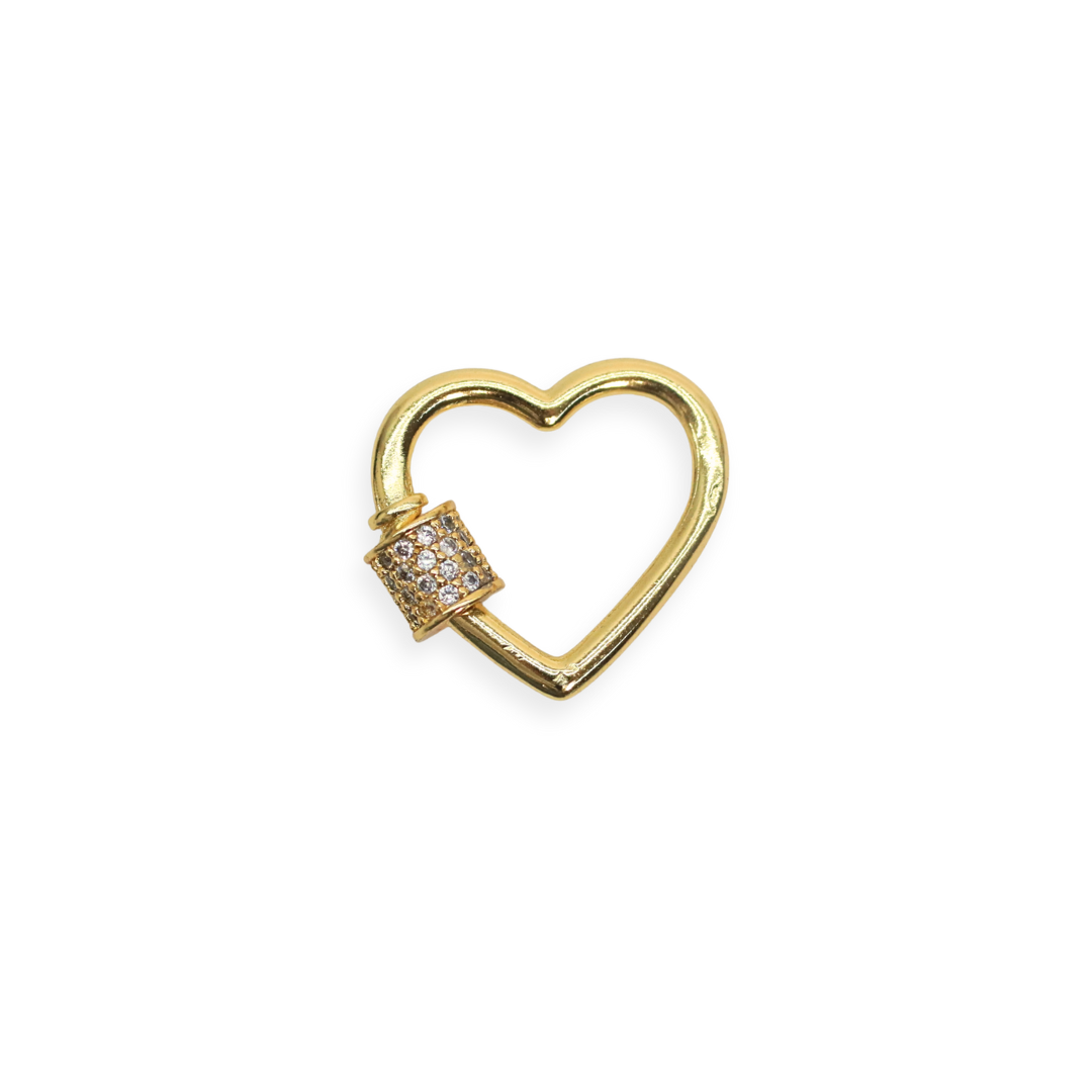 charm para zapatillas en forma de corazon