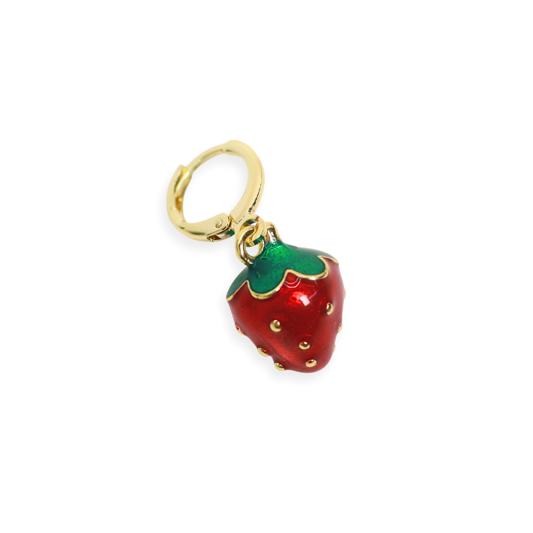 charm en forma de fresa