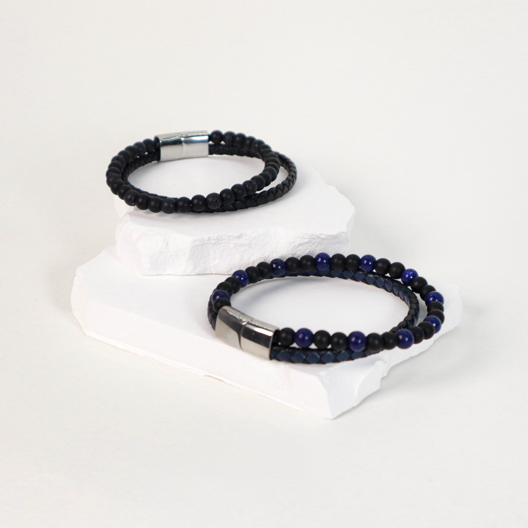 pulsera negra para hombres