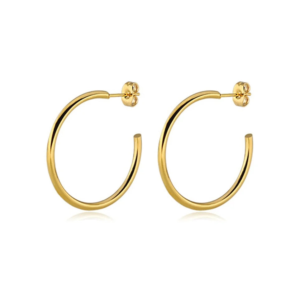 Argollas Hoops Medianas Delgadas