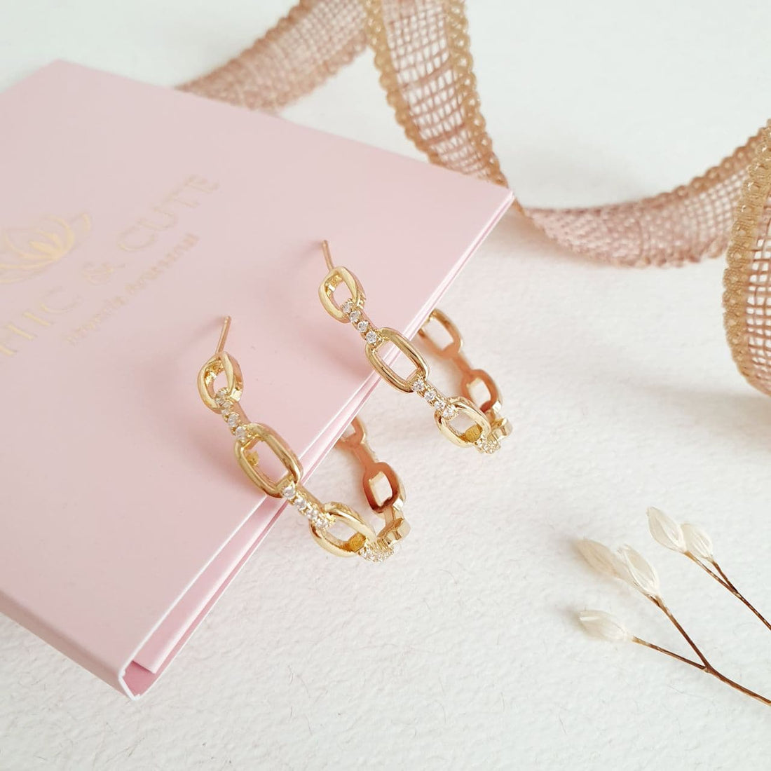 Argollas Cadena Zircón